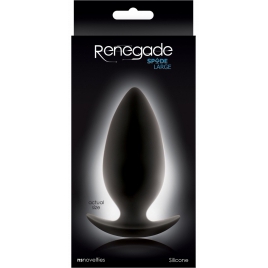 Anal Plug Renegade Spades Large Negru