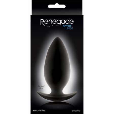 Anal Plug Renegade Spades Large Negru