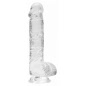 Ultra Realistic 17cm Cu Testicule Transparent