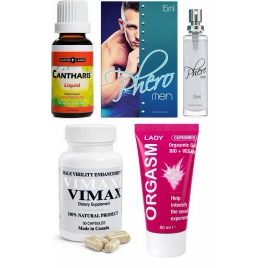 Pachet Putere și Pasiune: Vimax, Orgasm și Feromoni DDS