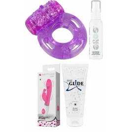 Set Complet Plăcere: Kit Vibrant, Lubrifiant și Igienă DDS