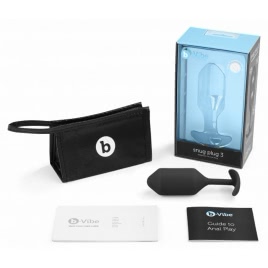 Anal Plug B-Vibe Snug 3 Negru