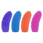 Set 4 Stimulatoare Silicone Finger Swirls Multicolor
