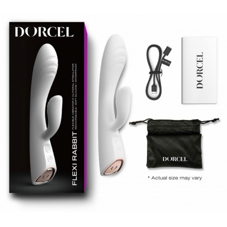 Vibrator Rabbit Dorcel Flexi Heating Alb