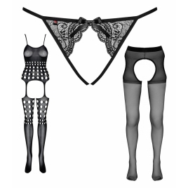 Pachet Seducție Totală: Set Provocator 3în1