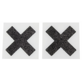 Stickere Pentru Sfârcuri Model X Negru