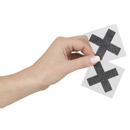 Stickere Pentru Sfârcuri Model X Negru
