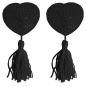 Nipple Tassels Heart Negru