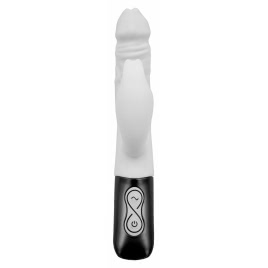 NMC Titanz 7 — Vibrator Din silicon, 10 Vibrații +10 Rotații Alb