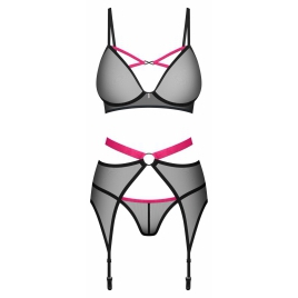 Set 3 Piese Obsessive Novenes Negru M-L