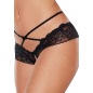 Chilot Allure Open Panty Lace Band Criss Cross Negru S-L