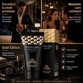 Pachet Promoțional 3 x Gel Titan Gold, Pentru Bărbați, 50 ml