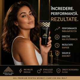 Pachet Promoțional 3 x Gel Titan Gold, Pentru Bărbați, 50 ml