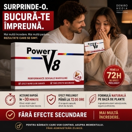 Pastile Pentru Erecție Și Potență Power V8 8buc