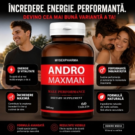 Pastile Pentru Mărirea Penisului Andro MaxMan 60buc