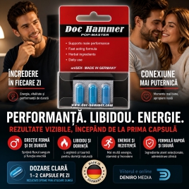 Pastile Potență Doc Hammer Pop-Master 3buc