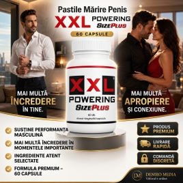 Pastile Mărire Penis XXL Powering Size Plus 60capsule