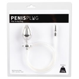 Penisplug Și Dop Anal Jocuri Umede Argintiu