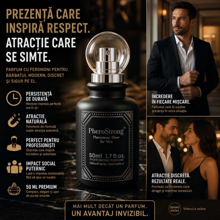 PheroStrong Show — Parfum Masculin Discret, 50 ml