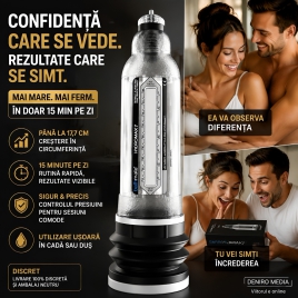 Pompă Penis Hydromax 7 Transparent