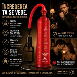 Pompă Penis Power Pump Roșu