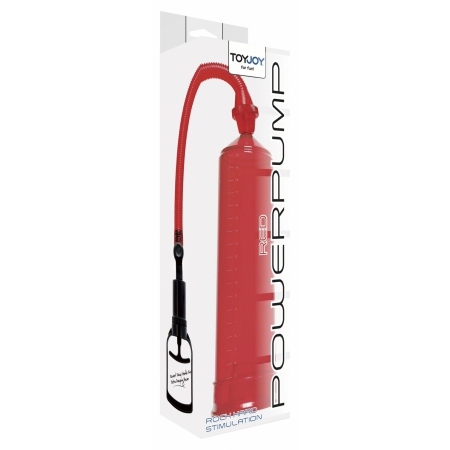 Pompă Penis Power Pump Roșu