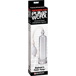 Pompă Penis Worx Beginners Power Transparent