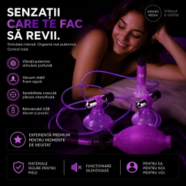 Pompă Triple Sucker Roz