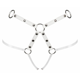 Portjartier Obsessive A758 Alb XL-2XL