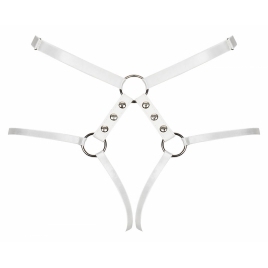 Portjartier Obsessive A758 Alb XL-2XL