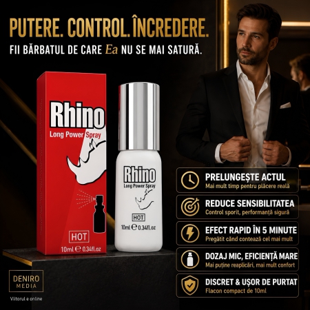Prelungirea Actului Sexual Spray RHINO Long Power 10ml
