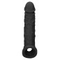 Prelungitor Penis Sleeve RealRock 21cm Negru