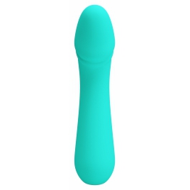 Pretty Love Cetus – Vibrator Punctul G 15 cm, 12 Moduri Albastru