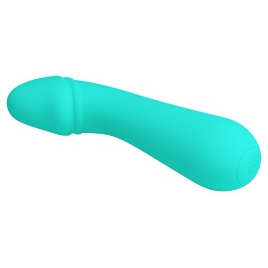 Pretty Love Cetus – Vibrator Punctul G 15 cm, 12 Moduri Albastru