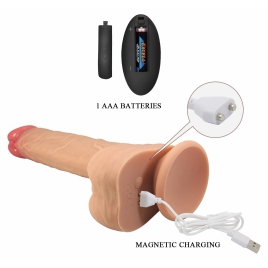 Pretty Love Jonathan – Vibrator Realist 21 cm, 3+3 Funcții