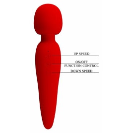 Pretty Love Meredith — Wand 7 Moduri, 21.5 cm, Roșu