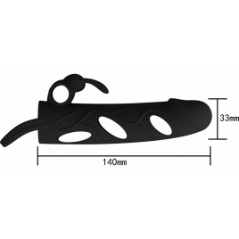 Prelungitor Penis Pretty Love With Ball Strap Negru