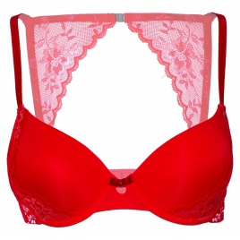 Sutien Daring Intimates Push-up Lace Racerback Roșu L