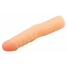 Dildo Realistic White Flexible Spine 19cm