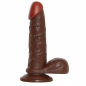 Dildo cu ventuză Real Rapture 16,5 cm Maro