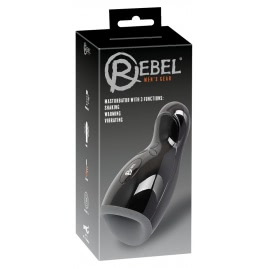 Masturbator Bărbați Cu Încălzire 3 Rebel Negru