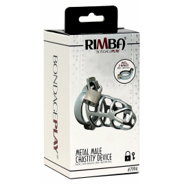 Cușcă Penis Male Chastity Device Argintiu