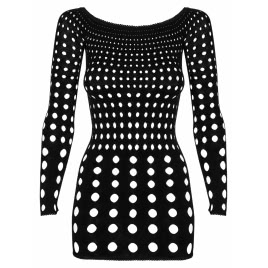 Rochie Obsessive Rocker Negru S-L
