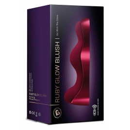 Rocks-Off Ruby Glow Blush — 2 Motoare, USB Reîncărcabil Vişiniu