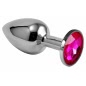 Anal Plug Rosebud Classic Metal Argintiu