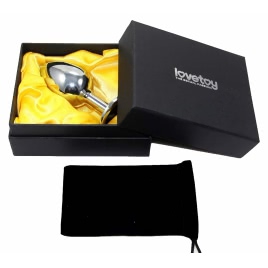 Anal Plug Rosebud Classic Metal Argintiu