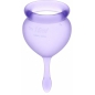 Satisfyer Feel Good Menstrual Cup Set Lila
