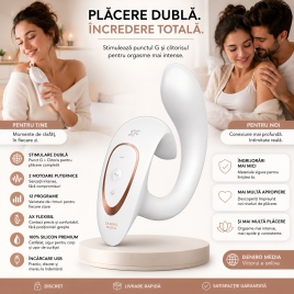 Satisfyer G For Goddess 1 12 Programe Reîncărcabil Alb