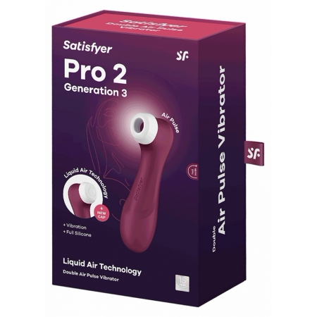 Vibrator Satisfyer Pro 2 Generation 3 Air Pulse Roșu