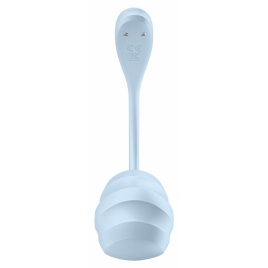 Satisfyer Smooth Petal Connect Vibrator Purtabil 12 Moduri Albastru